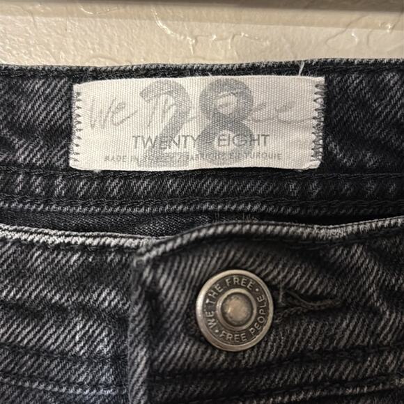 Free people We the free low rise western style straight baggy jeans size 28 - Picture 4 of 8